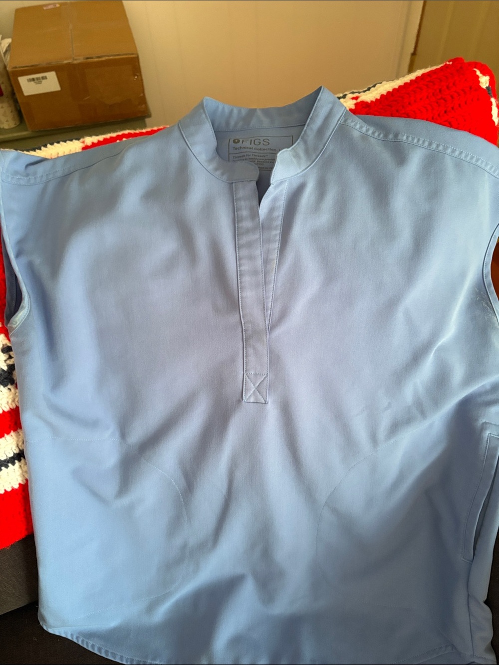 FIGS Light Blue Scrub Top